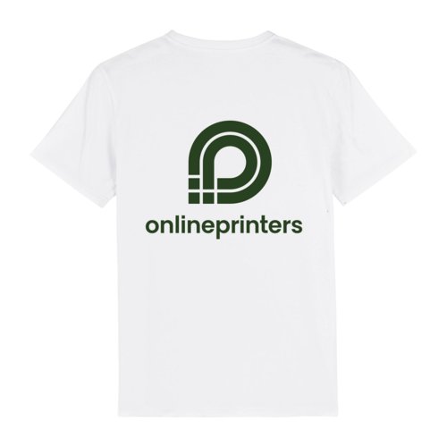 Wit biologisch katoenen T-shirt met unisex pasvorm.