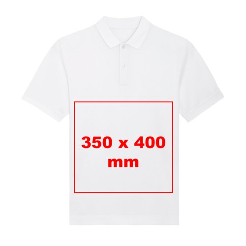 Polo shirt van stof met korte mouwen en knoopsluiting.