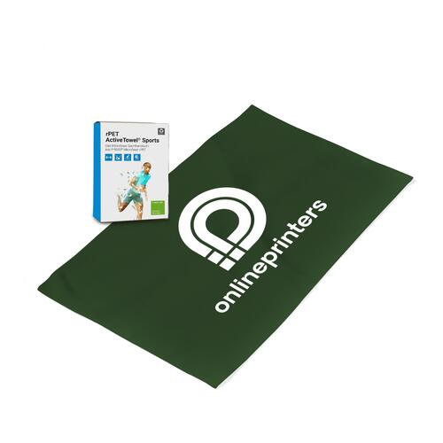 Groene microvezel active towel.