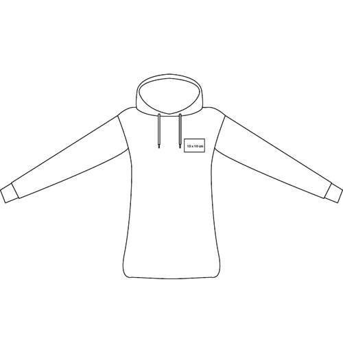 Katoenen hoodie voor dames met capuchon en trekkoord.