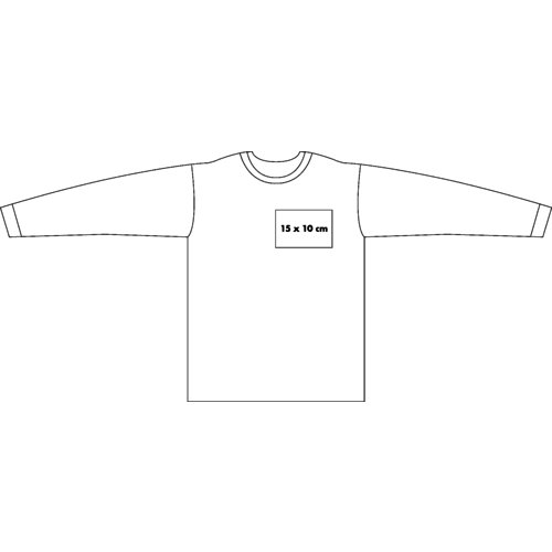Katoenen sweatshirt voor heren met lange mouwen.