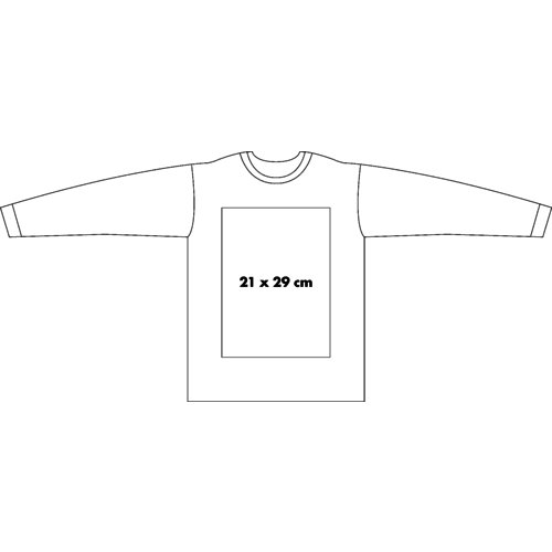 Sweatshirt van stof met lange mouwen voor heren.