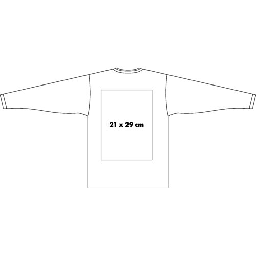 Sweatshirt van stof met lange mouwen voor heren.