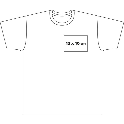 Katoenen T-shirt voor heren met ronde hals.