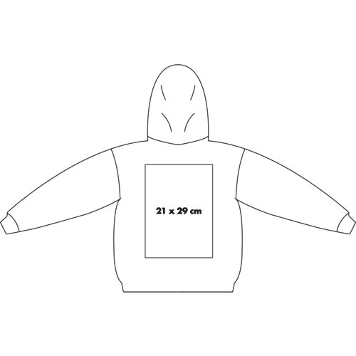 Stoffen hoodie voor heren met capuchon en kangoeroezak.