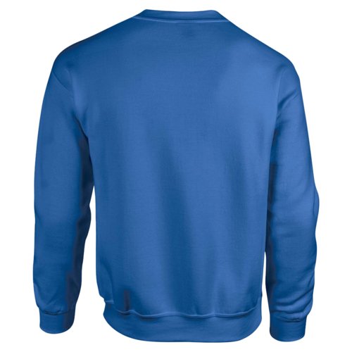 Koningsblauwe heren sweatshirt van katoenmix met ronde hals.
