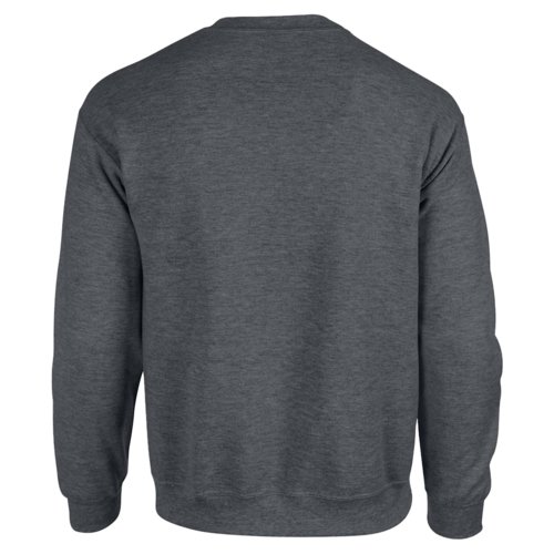 Grijs gemêleerd sweatshirt van katoenmix voor heren.