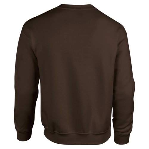Donkerbruin katoen-polyester heren sweatshirt.