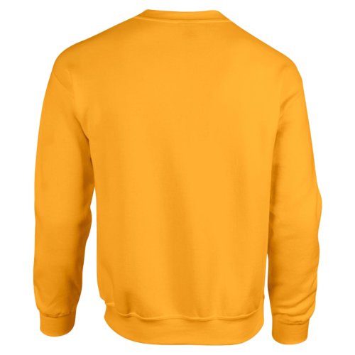 Goudgele sweater van katoenmix voor heren.
