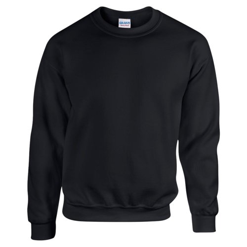 Zwart katoenmix sweatshirt voor heren.