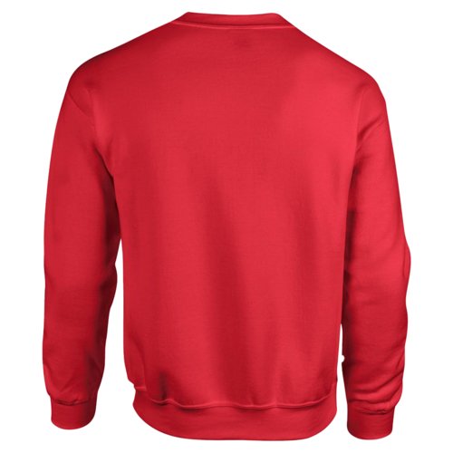 Rode heren sweatshirt van katoenmix met lange mouwen.