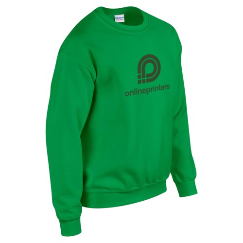 Groen katoenmix sweatshirt voor heren.