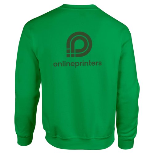 Groen katoenmix sweatshirt voor heren.