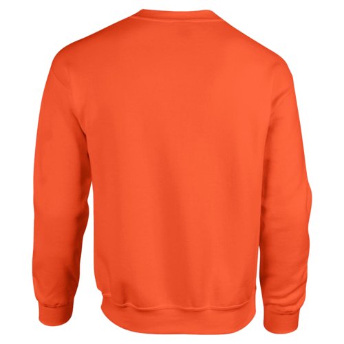 Oranje sweater van katoenmix voor heren.