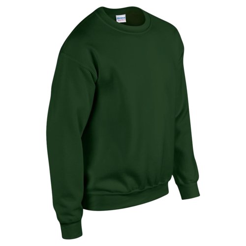 Donkergroen sweatshirt van katoenmix voor heren.