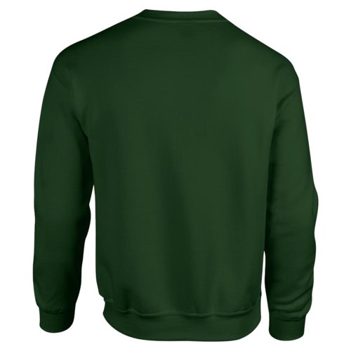 Donkergroen katoenmix sweatshirt voor heren.