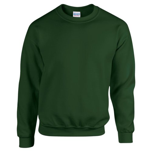 Donkergroen sweatshirt van katoenmix voor heren.