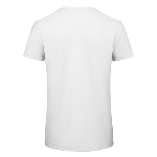 Wit biologisch katoenen T-shirt voor heren met korte mouwen.