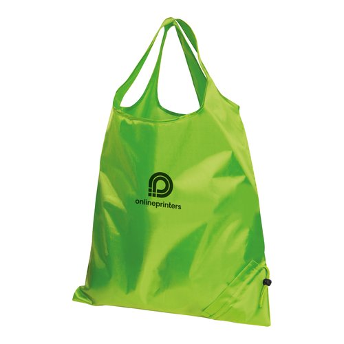 Appelgroene omvormbare tas met trekkoord.