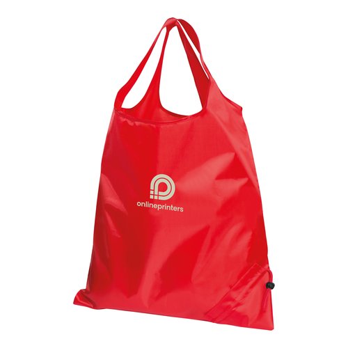 Rode convertible tas met trekkoord.