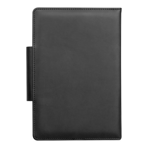 Antraciet notitieboek met pennenlus.