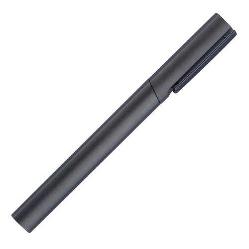 Zwarte schrijfset inclusief balpen en etui.