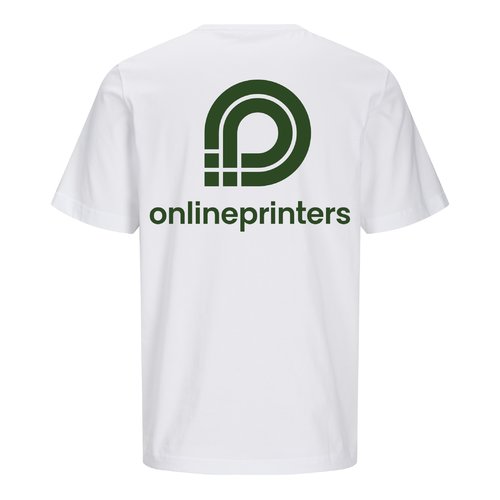 Wit biologisch katoenen T-shirt met unisex pasvorm.