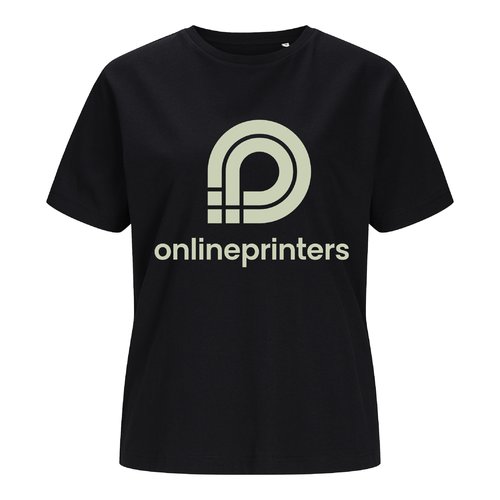 Dames T-shirt met patroon van zachte stof met korte mouwen.