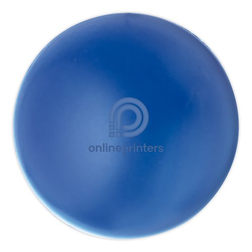 Blauwe PU anti-stressbal, rond en vormvast.