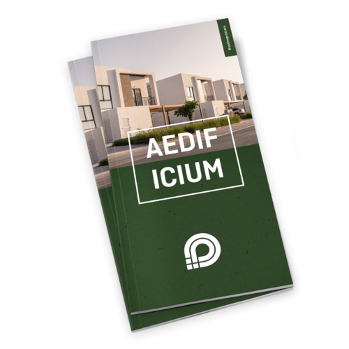 Papieren catalogus met lijmbinding.