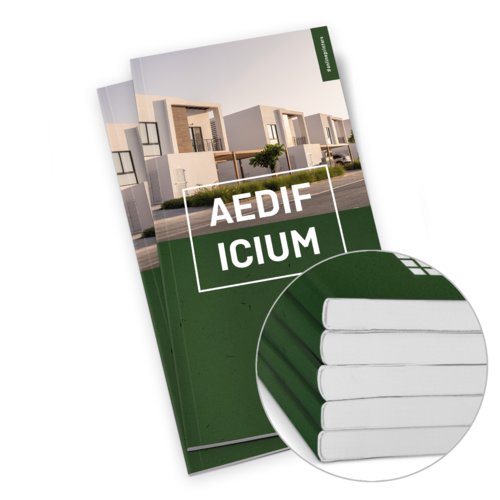 Geluimd gebonden catalogus in portretformaat.