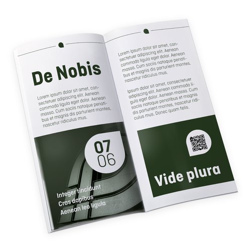 Papieren catalogus met lijmbinding.