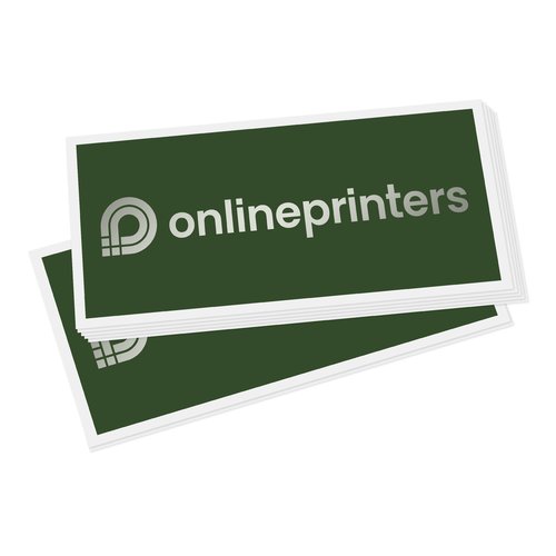 Vierkante papieren stickers in vrije vorm.