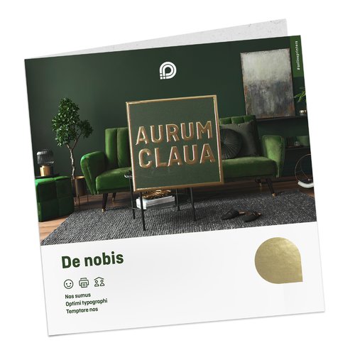Papieren vouwkaarten in portretformaat met gedeeltelijke warmfoliedruk.