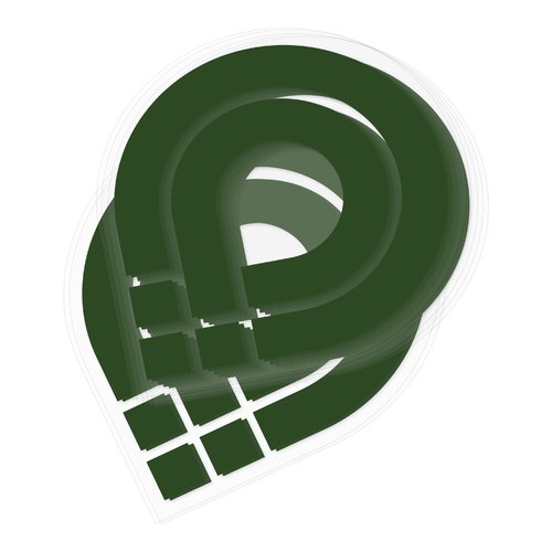 Contourgesneden sticker.