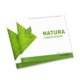 Vierkante brochure van ecologisch papier.