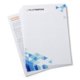 Papier Briefpapier, aan beide zijden bedrukbaar.