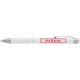 Witte balpen met touch-pen en clip.