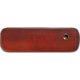 Bruine houten schrijfset met pen en doos.