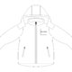 Softshell jas met capuchon en zakken met ritssluiting.