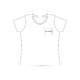 Katoenen dames-T-shirt met ronde hals en korte mouwen.