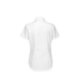 Witte Oxford blouse met korte mouwen voor dames.