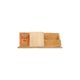 Houten bureau-organizer met meerdere vakken.