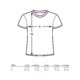 Katoenen T-shirt met korte mouwen en ronde hals, unisex.