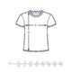 Katoenen T-shirt met ronde hals en korte mouwen.
