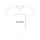 Wit katoenen T-shirt met korte mouwen en ronde hals.