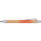 Houtkleurige inktloze pen met clip.