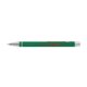 Groene gelpen met clip en drukmechanisme.