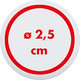 Magnetische button om te bevestigen.