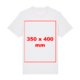 Wit katoenen T-shirt met korte mouwen.